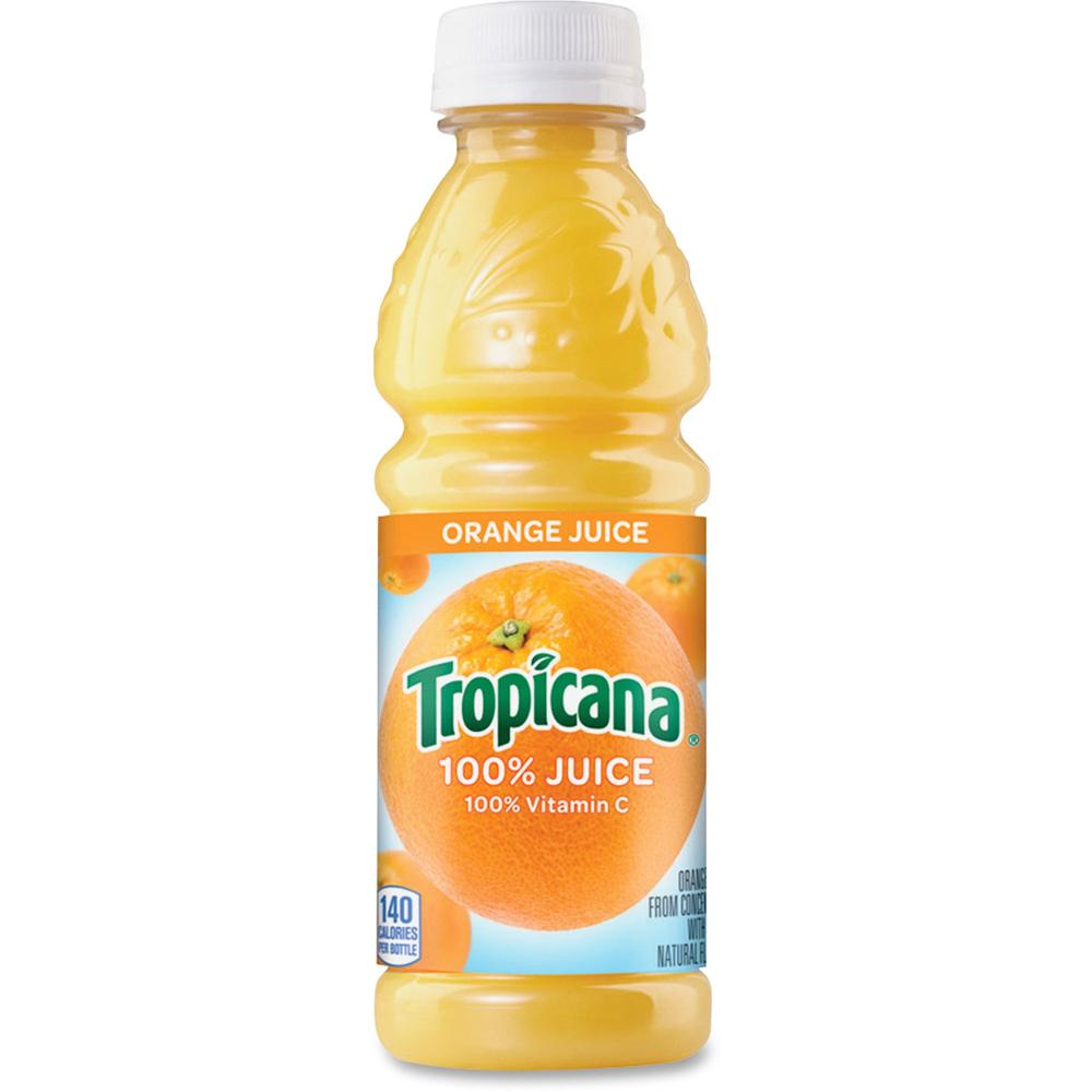 Tropicana Bottled Orange Juice - 10 fl oz (296 mL) - 24 / Carton