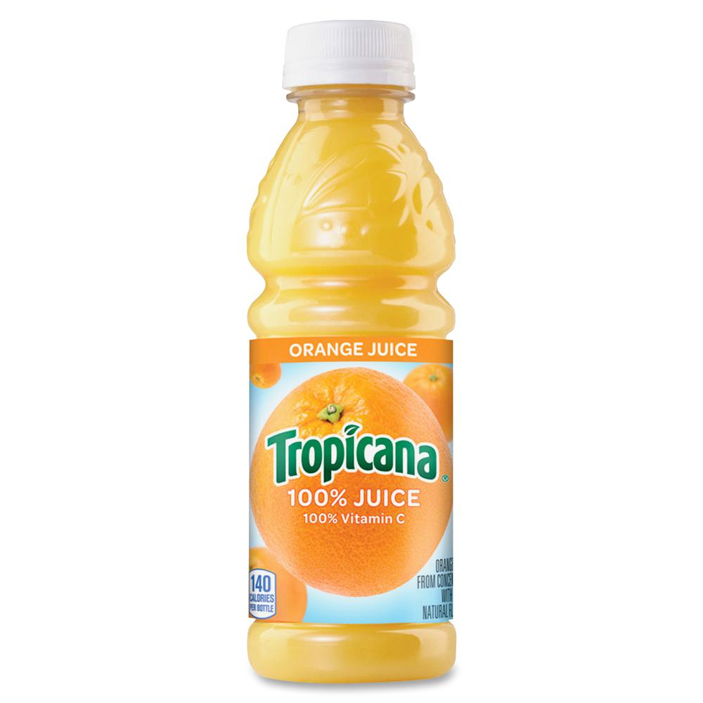 Tropicana Bottled Orange Juice - 10 fl oz (296 mL) - 24 / Carton