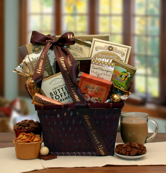 Home Is Where The Heart Is Housewarming Gift Basket- housewarming gift baskets - welcome basket