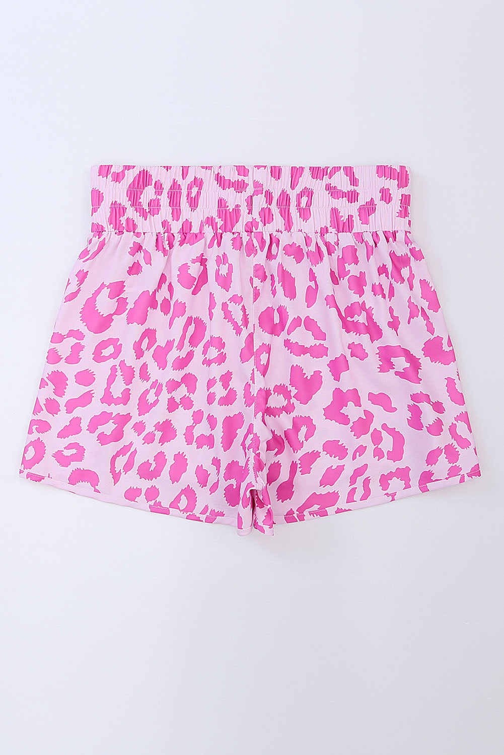 Pink Leopard High Waisted Athletic Shorts