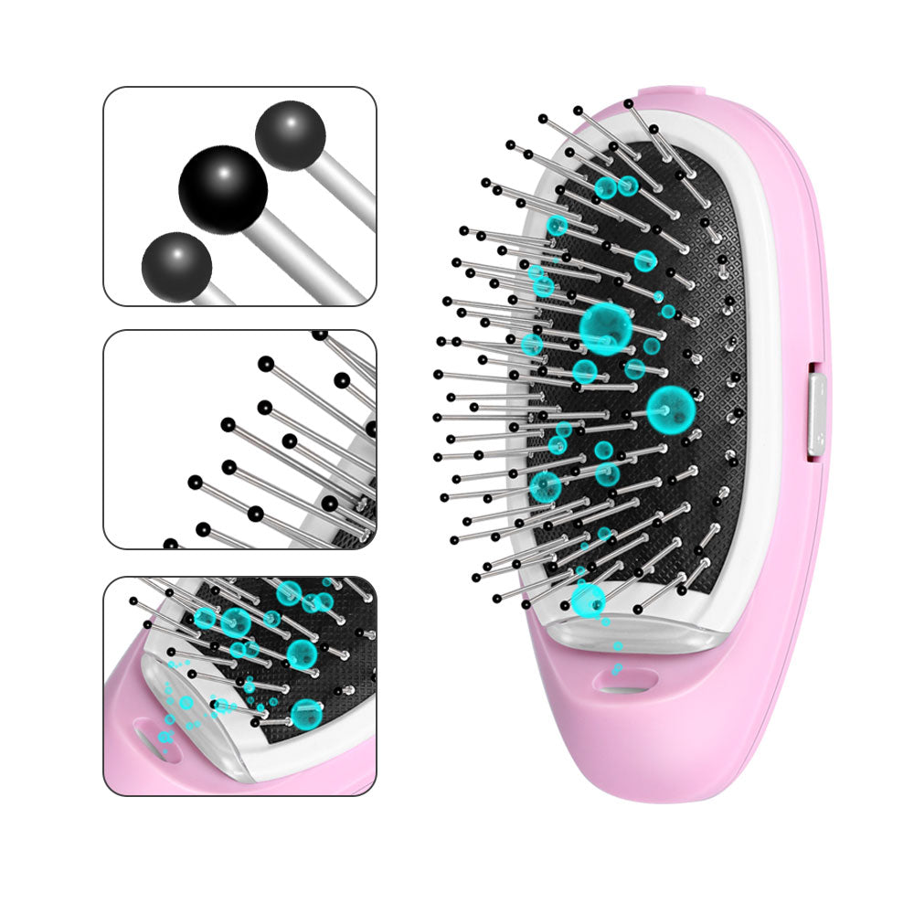 Portable Electric Ionic Hairbrush Negative Ions