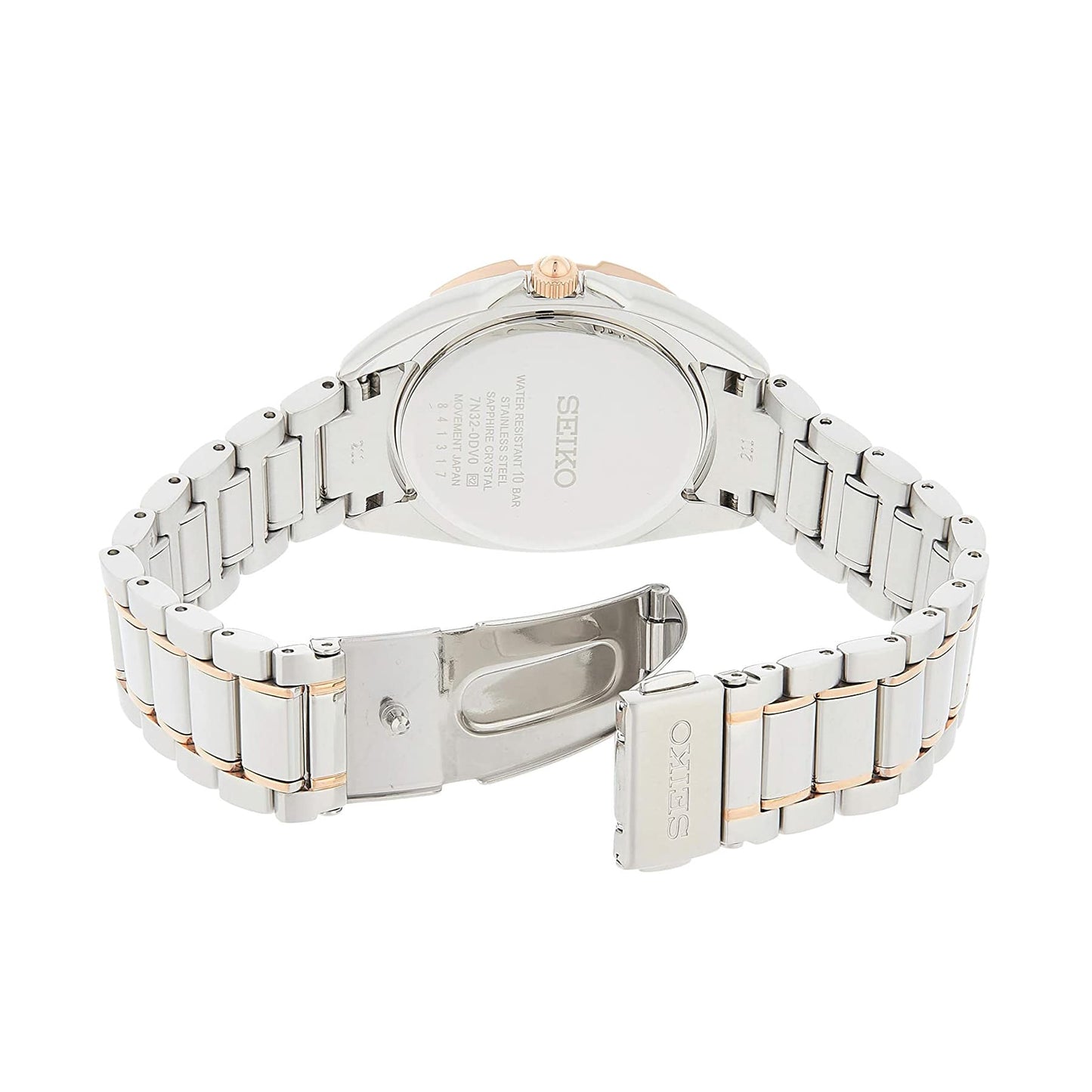 Seiko SKK888 Two Tone Diamond Accent Mother of Pearl Dial Women's